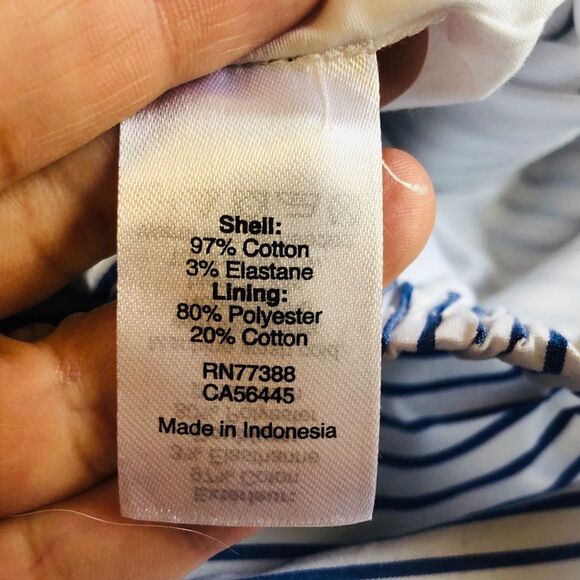 J. Crew Striped Tiered Ruffle Summer Skirt Sz. 6 Cotton/Stretch - Picture 8 of 8